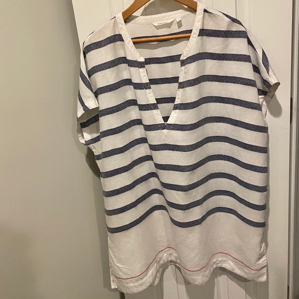 Athleta Striped Beach Coverup